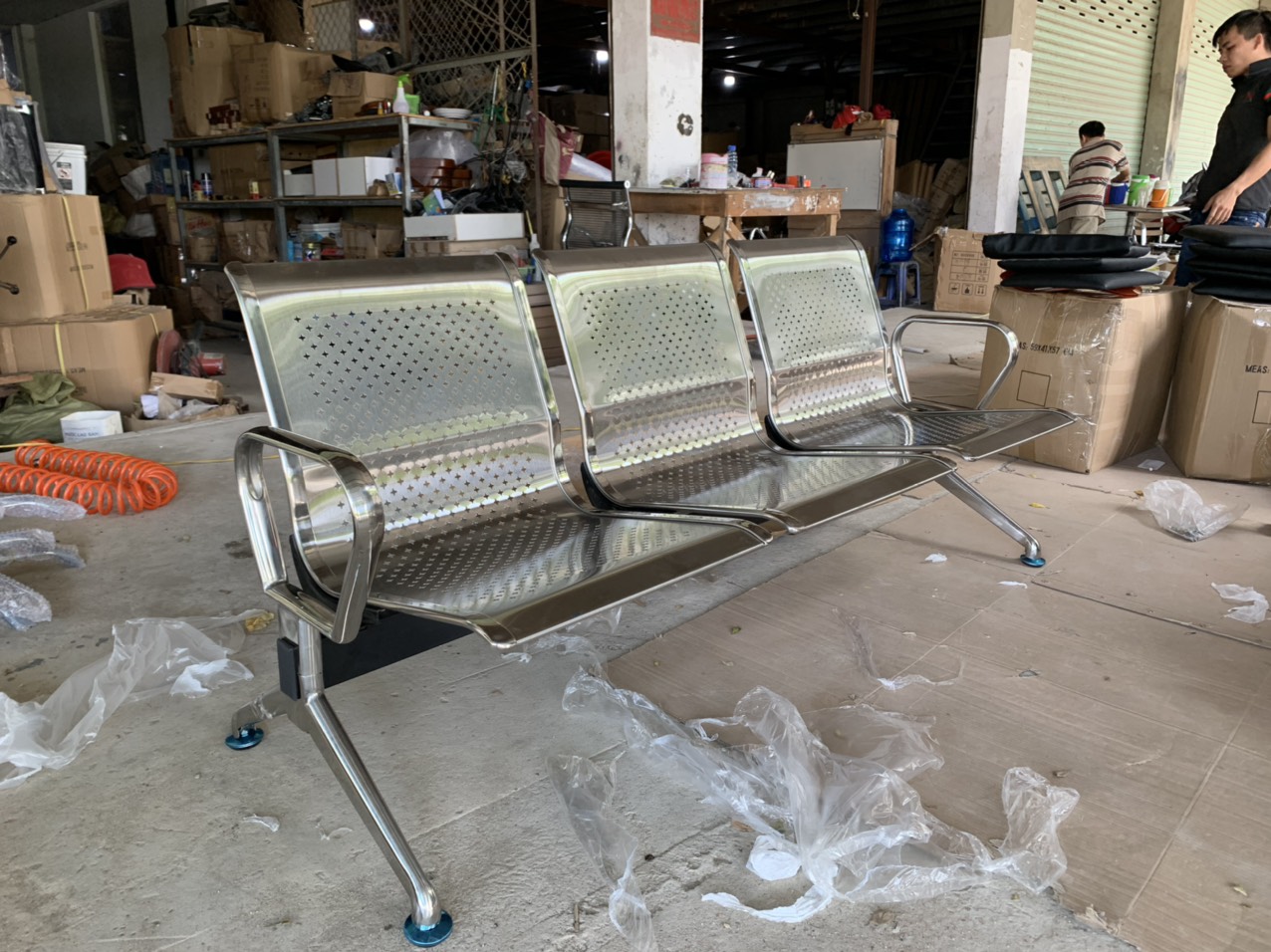 Ghế băng chờ INOX nhập khẩu XHPC2-3I