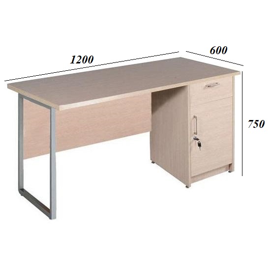 Bàn làm việc chân sắt PT120HLC2