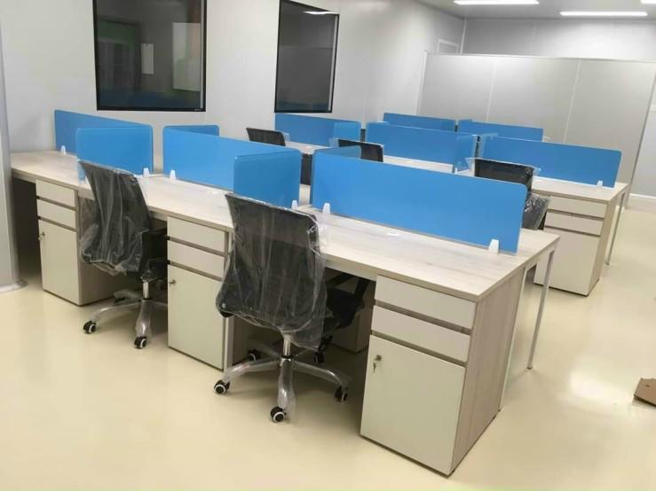 Vách ngăn bàn làm việc gỗ VNG-07