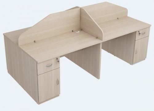 Vách ngăn bàn bằng gỗ PTVNG-09