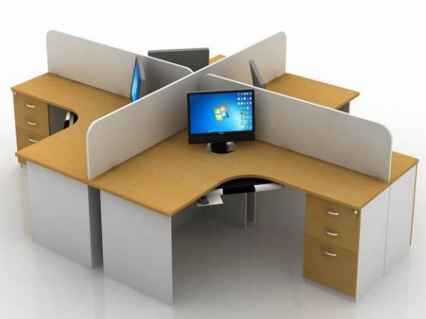 Vách ngăn bàn bằng gỗ VNG-02