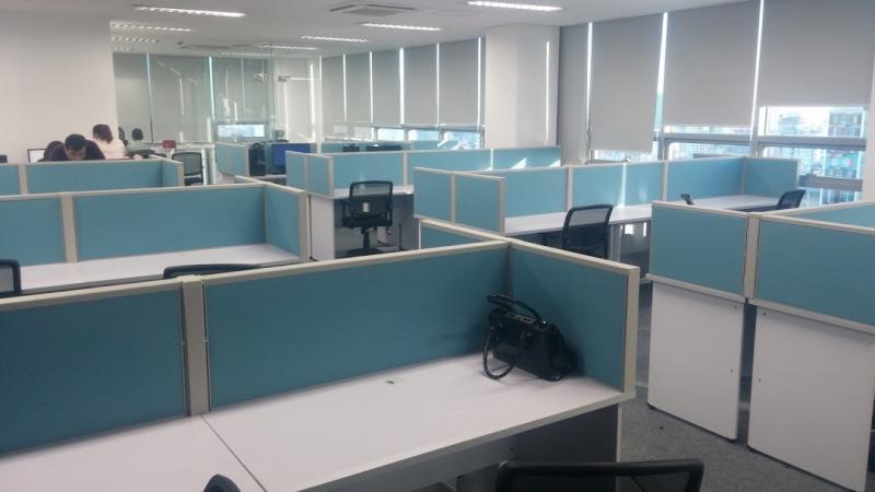 Vách ngăn bàn khung nhôm bọc nỉ VNNN-14